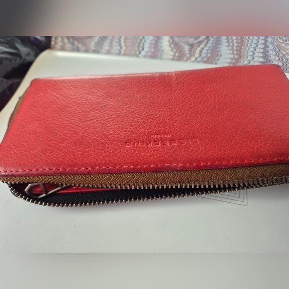 Liebeskind Red Leather Wallet - Picture 1 of 7